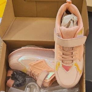 New Roller Skate Kids Pink Sneakers Size 6